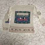 Amazing Y2k wool rich hand knit vintage sweater size small Photo 2