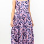 J.Crew 🆕  Smocked Square Neck Poplin Midi Floral Dress Photo 0