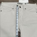 Vince  Union Slouch Cropped Corduroy Button Fly Straight Leg Pants Cream Size 0 Photo 8