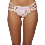 O'Neill O’Neill Dalia Floral Cut Out Hipster Bikini Swimsuit Bottoms Size XL Photo 0