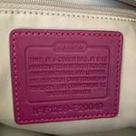 Coach  Ashley Dotted Op Art Purple Satchel /Shoulder Bag Photo 6