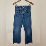 Veronica Beard  Marlene 12” Corset High Rise Distressed Flare Cropped Jeans 26 Photo 7