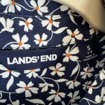 Lands' End Navy White Daisy Shirt Dress Small Photo 2