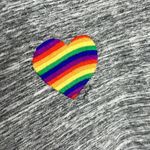 PINK - Victoria's Secret NWT Victoria’s Secret PINK Rainbow Pride Heart Oversized T-shirt Photo 4