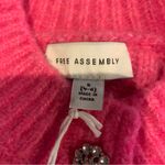 Pink Cable Knit Women's Puff Sleeve Sweater size small 4/6 Photo 4