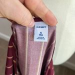 Old Navy XL Tall Burgundy Striped Long Sleeve Midi Dress Casual Work Fall Outfit Photo 6