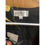 XIX PALMS Honolulu Hawaii Womens Black Floral Tie Front Short Sleeve Top Size M Size M Photo 1