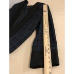 Wame Women Jacket 44 Academia Plaid Military Open Front Lined Contrasting Trim Size undefined Photo 9