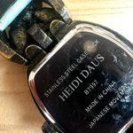 Heidi Daus Pastel Crystal Watch with Aqua Leather Strap Blue Photo 6