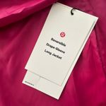 Lululemon Reversible Drape-Sleeve Long Jacket Sonic Pink Wild Berry Size 10 NEW Photo 4