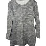 Lou & grey Women S Solid Space Dye Marled Gray Crewneck Long Sleeve Tunic Top Photo 0