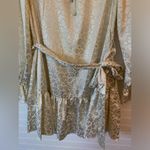 Michael Kors  Paisley Print Long Sleeve Belted Mini Dress Photo 4