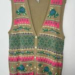 Vintage Napa Valley sweater vest size medium Tan Photo 0