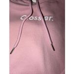 Glossier Original Pink Hoodie Pullover Sweatshirt Spell Out Logo Womens Large Photo 1
