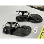 Michael Kors Womans Black Rhinestone Accent Thong Sling Back Flat Sandals 6 M Photo 1