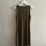 Michael Kors Olive Green Dress with Leather Buckle Straps Photo 2