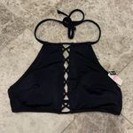 PINK - Victoria's Secret PINK Victoria’s Secret High Neck Cage Front Halter Crop Swim Top XS Photo 1