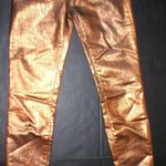 J Brand New Jeans Super Skinny Womens Leather Coated Bronze Metallic 27 28 X 30 Photo 0