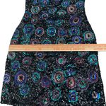 Scala  Strapless Sequin Silk sheath mini party cocktail Dress Photo 6