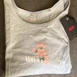 Levi's  Sky Blue Floral crop- Tank Top (Brand New) Photo 1