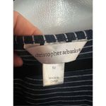 Christopher & Banks  Striped And Lace Shirt Woman’s Size Medium Photo 3