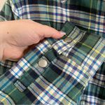 BDG | Oversized Flannel Plaid Shacket Red Fleece Lined Size XS Photo 6