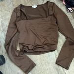 Live in the Moment  xs brown top Photo 0