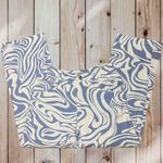 Beginning Boutique - blue and white swirl pants Photo 1