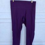 Old Navy  Women’s Leggings Purple Plum Active Go Dry Gym XL Photo 1
