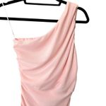 LOVE X‎ DESIGN One Shouldered Ruched Cocktail Dress Pink Small Photo 4