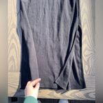 Old Navy Size XS Fitted One-Shoulder Double Strap Rib-Knit Midi Dress Black Jack Photo 6