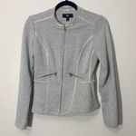 Mossimo Supply Co Mossimo Grey Flutter Zip Up Jacket Size XSmall/TP Photo 1