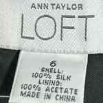 Loft Ann Taylor  Black Silk Pants - Size 8 - EUC Photo 4
