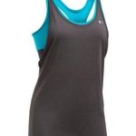 Under Armour Women's HeatGear Armour 2-In-1 Tank, Charcoal Medium Photo 0