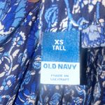 Old Navy Blue & White Fan Floral Vine Maxi/Midi Dress Photo 8