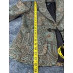 Peck & Peck Paisley Brocade Blazer Jacket Metallic Lurex Boho Frog Closure 6 Photo 6