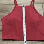 Buffbunny Collection Buffbunny Ivy Long Line Crop Lace Up Sports Bra Red Size Small Photo 5