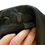 Vintage Y2K Tibor Classic soft Black Leather Jacket zip up pockets Size L Photo 8