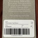 Everlane The Cotton Twill Short Jean Shorts Rosewood Brown Size 0 Photo 7