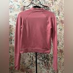 Lululemon  Rest Less Cropped 1/2 Zip Long Sleeve Athletic Pullover Size 6 SM Pink Photo 6