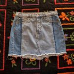 Forever 21 denim color block mini skirt szM Photo 0