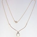 Avon Vintage Gold Filled 1/20 14k GF .1 CT Diamond Chip Dainty Necklace Photo 1