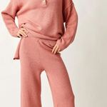 Free People Rosie Pink Hailee Sweater Set Photo 0