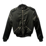 Marciano Black Luxury Bomber Jacket Size XS Women's Puffer Pockets Casual Zipper Photo 0