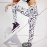 Koral  black white leggings size XS Photo 2