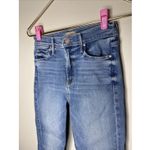 Mother The Mid Rise Dazzler Ankle Fray in Riding the Cliffside Sz 25 Blue Photo 2