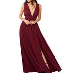 Lulus Heavenly Hues Burgundy Sleeveless Maxi Dress, Size Small, New with Tags Photo 4