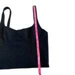 ZARA  Black Bustier Corset Style Cropped Tank Top Size M‎ Photo 5