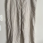Kate Hill Casual XL Flax Linen Pants Beige Oatmeal Quiet Luxury Coastal Casual Photo 0