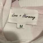 Love + Harmony‎ hooded tie dye shirt long sleeve crop size medium Pink Photo 1